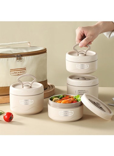 Bento Box Bento Lunch Box for Adults and Kids Leakproof Lunch Containers Box Stainless Steel Adult Lunch Box Food Pan with Lunch Bag, Knife and Fork for Work Office School, Microwave Safe