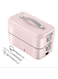 Lunch Box 2pcs Set, MC-Steel&trade; 18/8 Meal Prep Food Storage Container Dishwasher Pink Stainless Steel Lunch Boxes for Kids Steel Kitchen Box 800/1250ml(Blush Pink)