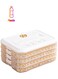 Multi-Layer Food Storage Box &ndash; Stackable Dumpling &amp; Freezer Organizer with Airtight Lid