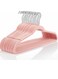 Dot Gift&Acirc;&reg; 10-Pack Pink Non-Slip Velvet Hangers 45cm With 360 Degree Rotatable Hook - Durable &amp; Slim - Non Slip Hangers for Coat Hangers - Pant Hangers