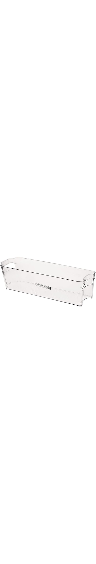 Royalford PET Refrigerator Organizer- RF11216 Multi-Purpose Rectangular Transparent Basket Break-Resistant, Light-Weight, Durable and Stylish