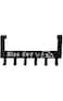 Sulfar Over The Door 6 hook Rack - Decorative Organizer hooks for Clothes, Coat, Hat, belt, Towels - Stylish Over Door hanger for Home or Office Use