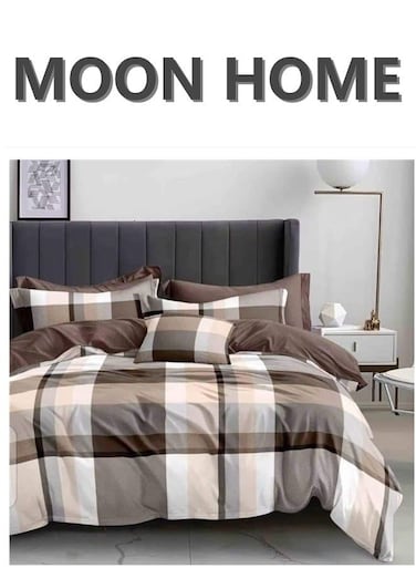 HOME King/Queen/Single size Soft and Breathable Microfiber Hypoallergenic Beautiful Design Duvet Cover Set ,set includes 1 Comforter Cover, 1 Fitted Bedsheet, 4 Pillowcases