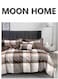 HOME King/Queen/Single size Soft and Breathable Microfiber Hypoallergenic Beautiful Design Duvet Cover Set ,set includes 1 Comforter Cover, 1 Fitted Bedsheet, 4 Pillowcases