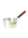 Milk Pan With Wooden Handle Silver 6inch