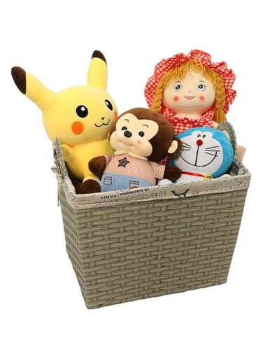 YAHOME Woven Storage Basket With Removable Cloth Wicker/Basket Storage Baskets for Blankets Towel, Laundry Basket, for Organizing Closet, Bedroom, Bathroom