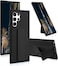 Samsung Galaxy S25 Ultra Case, Multi Stand Cover with Magnet Holder, Hand Strap Grip, Vertical and Horizontal Stand (Black, Samsung Galaxy S25 Ultra)