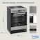 Beko 60x60cm Freestanding Ceramic Electric cooker, 4 Cooking Zones(2 Expandable),8 Cooking Multifunction Oven,72 litres Oven Capacity,FSM67320GXS(Inox)