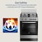 Beko 60x60cm Free standing Gas Cooker,full safety with 4 High Efficiency Gas Burner(1 Wok),Cast iron pan support,FSGT61121DXL(Stainless Steel)