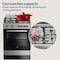Beko 60x60cm Free standing Gas Cooker,full safety with 4 High Efficiency Gas Burner(1 Wok),Cast iron pan support,FSGT61121DXL(Stainless Steel)