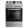 Beko 60x60cm Free Standing Gas Cooker, Full Safety,4 High Efficiency Gas Burner(1 Wok),Cast Iron Pan Support,64 litres Oven Capacity FSGT61121DXL(Inox)