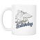Stop Believing Unicorn Printed Ceramic Coffee Mug White/Blue/Beige