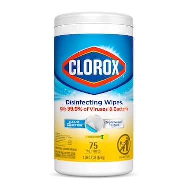 Clorox Disinfecting Wipes Crisp Lemon 75 Wet Wipes