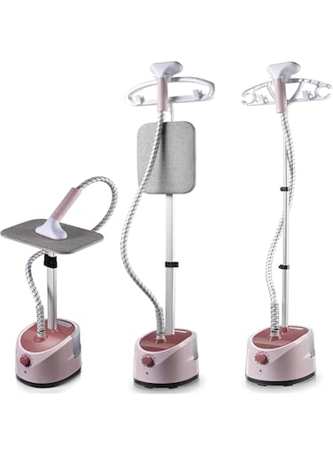 FALAHOM 2000W Garment Steamer With Height Adjustable Ironing Board,Professional for Home and Business Use, 40 Second Heating Time, Heat Insulated Steam Hose, Built-in Ironing Board