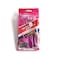 Actions Angel Triple Blade Razors Pink 6 Razors