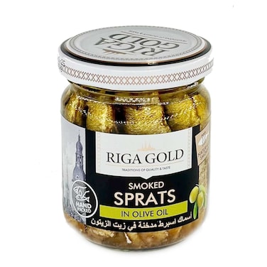 Riga&nbsp;Gold&nbsp;Smoked&nbsp;Sardines&nbsp;In&nbsp;Olive&nbsp;Oil&nbsp;100g