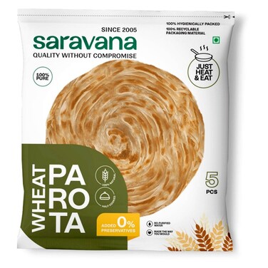 Saravana Wheat Porotta, 400g