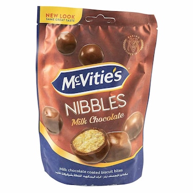 McVitie&#39;s Nibbles Digestive Milk Chocolate Biscuits, 120g