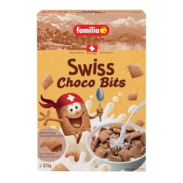 فاميليا حبوب مقرمشة محشوة بالشوكولاته السويسرية 375 غرام