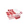 85-Piece Outdoor Dining Set, Complete Picnic Tableware with Storage Container, Red