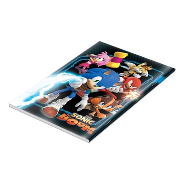 Batman, Superman, Sonic Printed Binding Notebook, Arabic, 100 Sheets, 16x22cm