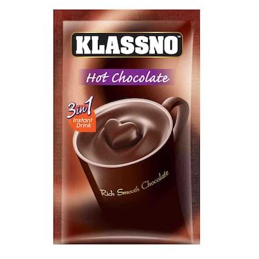 Klassno Hot Chocolate 3-in-1 Instant Drink Sachet, 25g