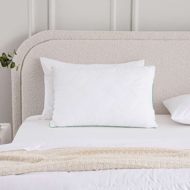 Home Wellness Aloe Vera Quilted Pillow 50x75cm - White