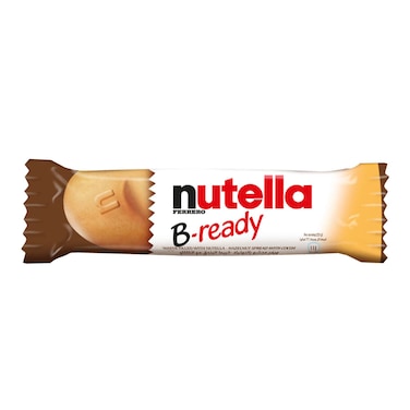 Nutella B-Ready Chocolate Hazelnut Spread Filled Wafer Bar, 1 Bar, 22g