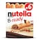 Nutella B-Ready Chocolate Hazelnut Spread Filled Wafer Bar, Multi Pack, 6 Bars, 132g