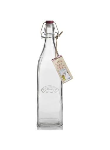 Kilner Transparent 1 L Storage Bottle - Clip Top , 25.472
