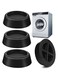 NALACAL Washing Machine Vibration Pads, Anti Vibration Pads for Washing Machine, Washing Machine Feet, Universal Rubber Shock Absorber Mat for Dryer, Prevent Noise and Slips, 4PCS