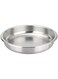 AS ONE Sunnex Stainless Steel Round Food Pan, Silver, 6.8 Litre, 36 cm, 21681