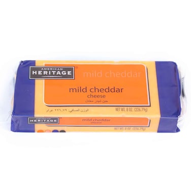 أمريكان هيريتج جبنة شيدر خفيفة، 227 غرام