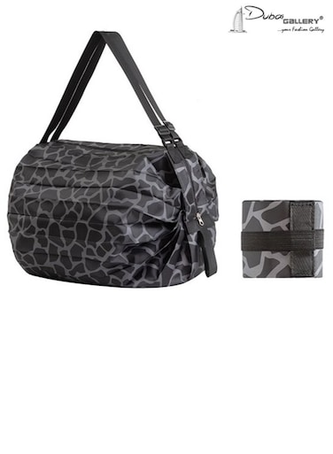 Portable Grocery Bag, Foldable Large Capacity Shopping Bag, Washable Portable Tote Bag for Picnic, Travel, Camping