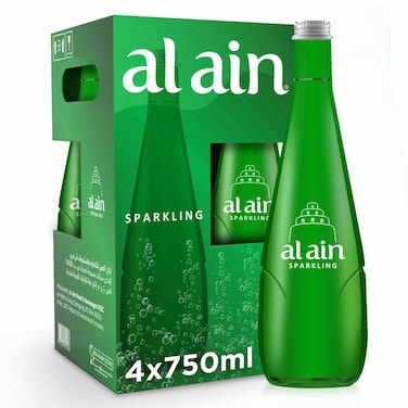 Al Ain Sparkling Water 750ml Pack of 4