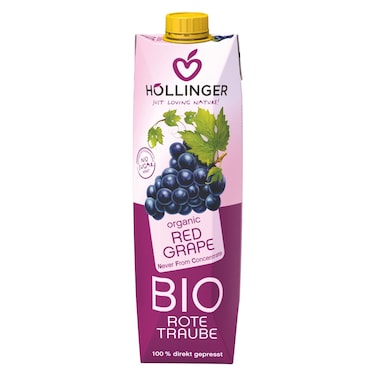 Hollinger Organic Red Grape Juice, 1L