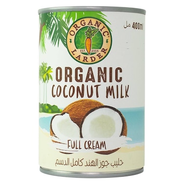 Organic Larder Full Cream Coconut Milk, 400ml