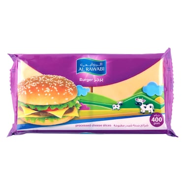 Al Rawabi Burger Cheese Slice, 400g