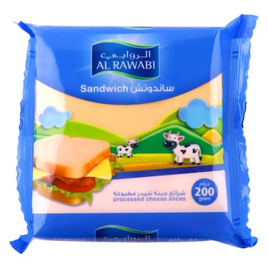 Al Rawabi Sandwich Cheese Slice, 200g