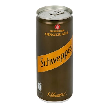Schweppes Ginger Ale Carbonated Drink Can 250ml