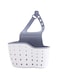 Adjustable Silicone Sink Caddy - 1pc Multifunctional Sponge Holder with Strap, Kitchen Sink Organizer for Sponges, Scrubbers, Soap - Quick Draining, Durable Design, Space Saver