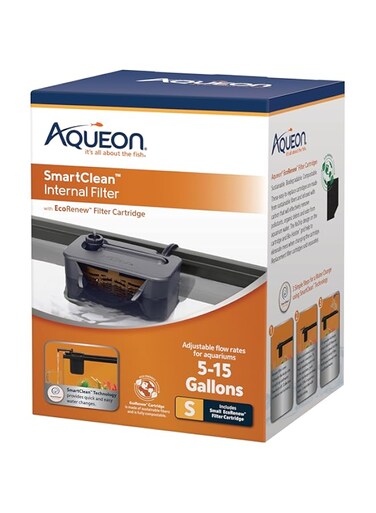 Aqueon QuietFlow Internal Filter with SmartClean Technology, Small