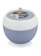 Fissman Round Lunch Box Deep Container, Sealed Lid with Silicone Vapor Release, Top Sealed Lid Plate with A Silicone Tongue for Easy Opening for Healthy On-the-Go Meal&amp;Snack Packing