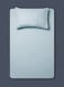 East Fitted Sheet Set Made From 300 Thread Count 100% Cotton Bed Sheet With 2 Pillow Case 50x75 cm, Bed Linen For 150x200+25 cm Queen Size Mattress Mint Blue