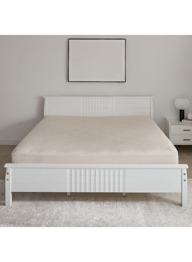 Box Hamilton Satin Striped King Fitted Sheet 200 x 36 x 180 cm