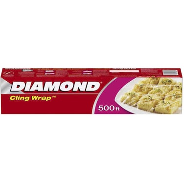 دايموند لفافة بلاستيك تغليف الطعام 30 سم × 500 قدم