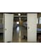 Galaxy Design 1-Door Metal Wardrobe with Mirror &amp; Lock (Grey) &ndash; Steel Storage Cabinet with Hanging Rod &amp; 5 Shelves