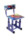 Galaxy Design Spider-Man Themed Blue Adjustable Height Kids Study Table and Chair Set &ndash; Ergonomic Learning Desk