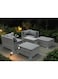 Galaxy Design 5-Piece Outdoor Rattan Sofa Set with Side Table &amp; Cushions (Grey) &ndash; Patio Garden Furniture Set