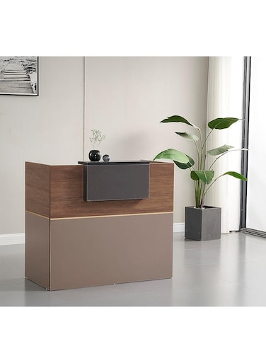 Galaxy Design Reception Desk for Front Office &ndash; Premium Quality Office Reception Counter (MAF-1405, 120cm)